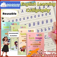 4 Books/Set Copybook Kid's English Learning Calligraphy Magic Books With Pen Children Writing