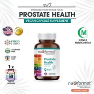 NU-FORMAT Prostate Health Vitamin B6 & C & B2 Healthy Aging Vegan Supplement - 60S