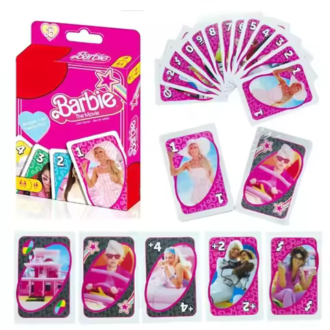 Mattel Games UNOes Barbie DollCard Game for Family Night Featuring Tv Show Themed Graphics and a Spe