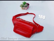 Promo Tas pinggang (waistbag) papirut kulit asli selempang fashion wanita asli Garut mdl 188 size S