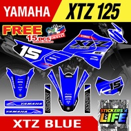 YAMAHA XTZ 125 Full Decals Sticker Body