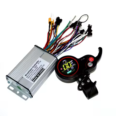 GREENTIME Six Mosfet 36V/48V/52V/60V 500W 25A BLDC Electric Ccooter Controller and GT-100 LCD Displa
