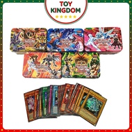 Yugi Cards Iron Box Yugioh Yugi-Oh Cards English Version 41 Cards Metallic Tin Box Board Game Childr