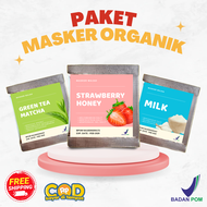 (ISI 10 GRATIS 1) Paket Masker Wajah Bisa untuk Anak-Lansia Masker Bubuk