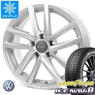 VW ポロ 6R系用 スタッドレス グッドイヤー アイスナビ8 195/50R16 84Q MAK ドレスデン