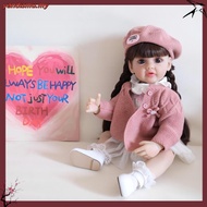 Three-piece Clothes Children Doll Simulation Doll 55cm Rebirth Doll Cute Simulation Rebirth Barbie D