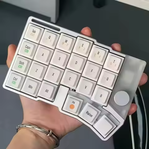 Cornix Split Keyboard Dual Mode Wireless Bluetooth Split Mechanical Keyboard with Knob Cnc Aluminum 