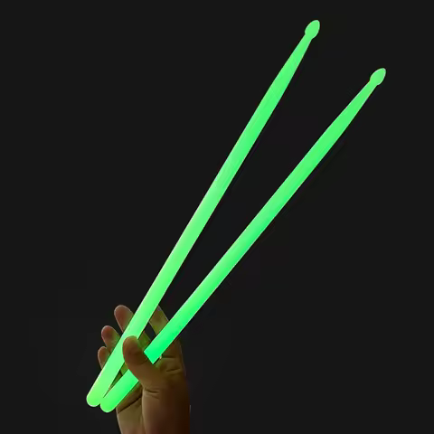 2 Pcs Stage Performance Drumsticks 5A Luminous Drum Stick Light Up Drum Sticks for Adults Kids Profe