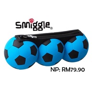 SMIGGLE Football Trio Silicone Scented Kids Children Toddler Pencil Case for Boys or Girls