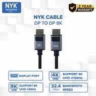 NYK Cable Display Port to Display Port 8K/4K/2K
