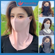 NORORTHY Cover Face Ice Silk Face Shield Anti-UV Sunscreen Fashion Thin Breathable Traceless Outdoor Sport