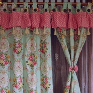 Short fringe window curtain