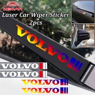 2Pcs Volvo Laser Car Wiper Sticker Reflective Car Door Rearview Mirror Stickers Car Decoration Stick