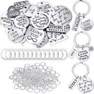 259 Pieces Inspirational Motivational Keychains Charms Pendant Bulk Keychains Inspirational Words Ch