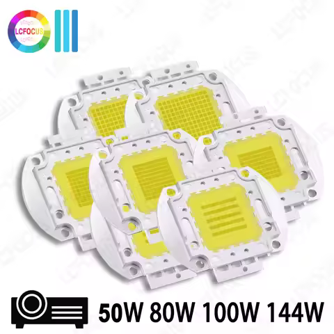 High Quality 50W 80W 100W 144W LED Chip COB Light Beads 8000-10000K For 100 160 200 288 W Watt HD Pr