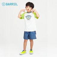 BARREL KIDS  เสื้อรัชการ์ด เสื้อแขนสั้น ชุดว่ายน้ำเด็ก ROMANTIC MOTION SHORT SLEEVE RASH GUARD WHITE