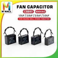 M MALL [CBB61] Fan Capacitor 500VAC / Kapasitor Kipas (1.5uf /2.0uf /2.5uf /3.0uf) - 1unit