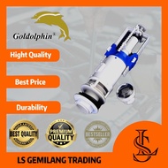 LS GEMILANG 40MM/50MM Toilet Single Flush Valve Single Press Button Lever Handle Valve Outlet Valve 