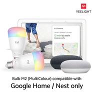 ☃۞Yeelight Smart LED Bulb M2 Multicolor GL Google Seamless E27 *Work with Google Nest Home Products only