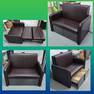 仿皮梳化床系列 沙發 雙人梳化 雙人沙發 沙發床 44*30*35"（多色） #P311