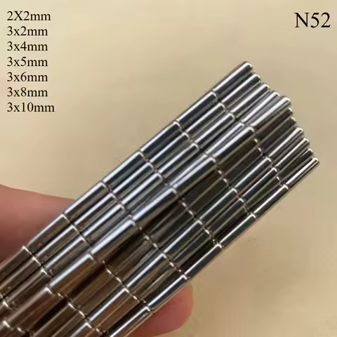 N52 2X2 3x4 3x5 3x2 3x6 3x8 3x10 Neodymium Refrigerator Craft Ebike Tiny Sylinder Disc Magnets White