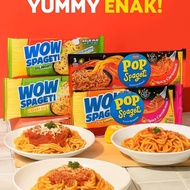 wow spaghetti dan pop spaghetti instans carbonara dan bolognese