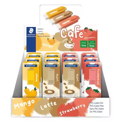 STAEDTLER Afternoon Tea Party Limited Edition Ultra Clean Push Pull Eraser with Transparent Plastic 