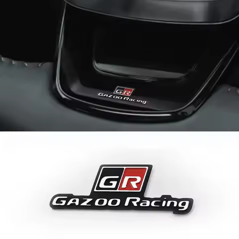 3D GR GAZOO Racing Car Steering Wheel Console Emblem Badge Decals Sticker For Toyota HV YARiS RZ RC 