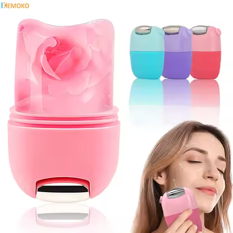 NEW 2 In 1Face Ice Roller Double Roller Cool Facial Eye Massage Relieve Fatigue Pain Redness Tighten
