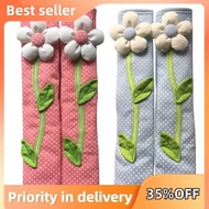 2PCS Pastoral Flower Polka Dot Door/Refrigerator Handle Cover Fridge Door Handle Gloves Home Decor Kitchen Accessories