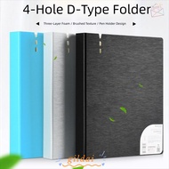 GILDAI Display Book, Waterproof PP A4 File Folders, 4 Hole D-Shaped Binder Ring Binder Folder Docume