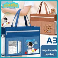 XIAZHI A3 Tutorial Bag, Canvas A3 Canvas Art Bag, Multifunctional Large Capacity Waterproof Zipper D