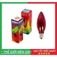 Fire chili bulb (E12 tail) red and white glass fire altar light bulb