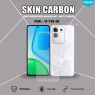 Vivo Y03 Vivo Y03T Vivo Y29 4G Garskin Anti-Scratch Back Transparent Carbon Skin Vivo Y03 Vivo Y03T 