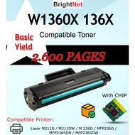 READY STOCK W1360X/XL/A Compatible Cartridge Toner HP136A Cartridge for HP Laserjet M211d M211dw M23