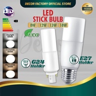 LED Bulb E27 PLC G24 NonSirim 8W 12W 13W 18W Daylight Coolwhite Warmwhite LED Stick Bulb Mentol Lamp