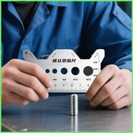 Screw Gauge Stainless Steel Nuts Sizer Double-Sided Multifunctional Screw Gauge for Jewelry Electron