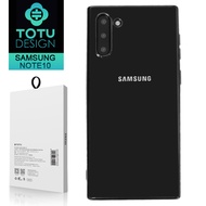 TOTU台灣官方 SAMSUNG Galaxy Note10手機殼防摔殼電鍍軟殼 柔簡系列 黑色