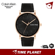 [Official Warranty] Calvin Klein Ck Slate Leather Strap Analogue Men Watch 25200318