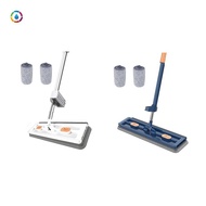 Large Flat Mop, Mop, 360° Rotating Mop with Dewatering Scraper, Magic Mop 360° with Dewatering Scraper