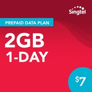 SingTel 2GB 1day mobile phone prepaid Data online Topup