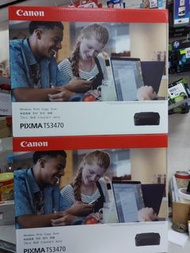 全新行貨長期現貨 Canon Pixma TS3470 纖巧無線多合一打印機 (跟機已有原裝墨水,不需另購墨水)