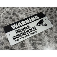 CCTV ACRYLIC SIGNAGE 4x9 INCHES