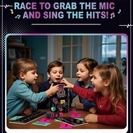 Singing Karaoke Microphone Game Answer Cards Family Interactive Tabletop Game Family Fun For