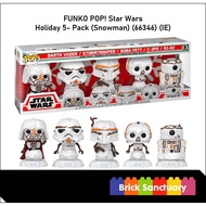 FUNKO POP Star Wars : Holiday 5 Pack Exclusive (Darth Vader, Stormtrooper, Boba Fett, C-3PO & R2-D2)