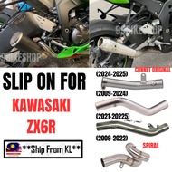 Slip On For Kawasaki ZX6R ZX636 ZX6 R 2009 2010 2020 2023 2024 2025Modified Motorcycle Exhaust Muffl