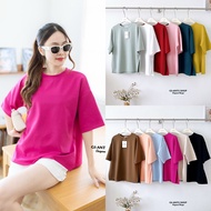 G 118 Open Size Side Slit Oversized T-shirt Crop Top