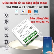 Smart Switch 16A Remote Control via phone by WIFI, 3G, 4G (VIETNAMESE VERSION software - Smart life