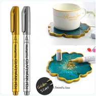 GuangNa Permanent Marker Metallic Chrome Gold Silver 1.5mm 4 PCS - GN550