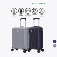 COUNTRY HIDE Polypropylene [PP] Expandable UNBREAKABLE Hard Case 8-Wheels Cabin Hand Carry Luggage